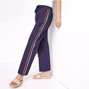 MAEVE Anthropologie Navy Classic Track Pants Sz Small
